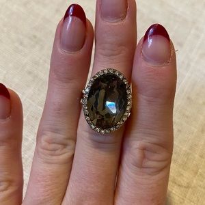 Oval Rhineatone Ring